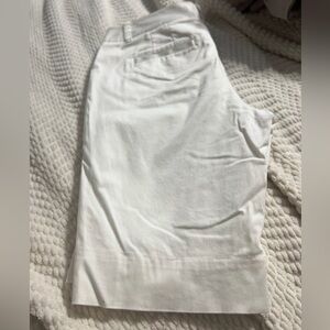 White House Black Market Crisp White Bermudas